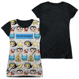 DC Comics Hashtag - Juniors Black Back T-Shirt Juniors Black Back T-Shirt Justice League   