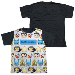 Justice League Hashtag - Youth Black Back T-Shirt Youth Black Back T-Shirt (Ages 8-12) Justice League   