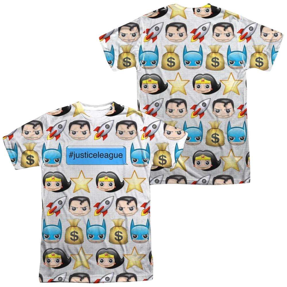 DC Comics Hashtag Men's All Over Print T-Shirt Men's All-Over Print T-Shirt Justice League   