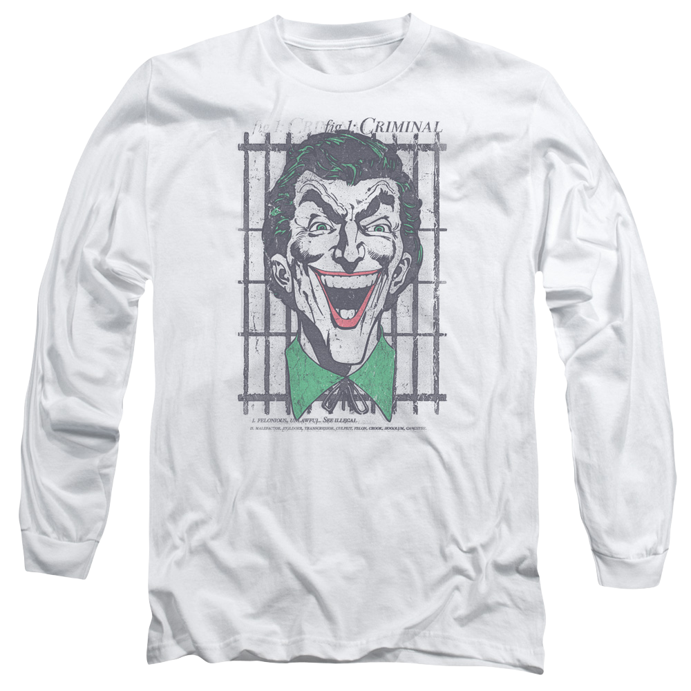 DC Comics Criminal - Men's Long Sleeve T-Shirt Men's Long Sleeve T-Shirt Joker   