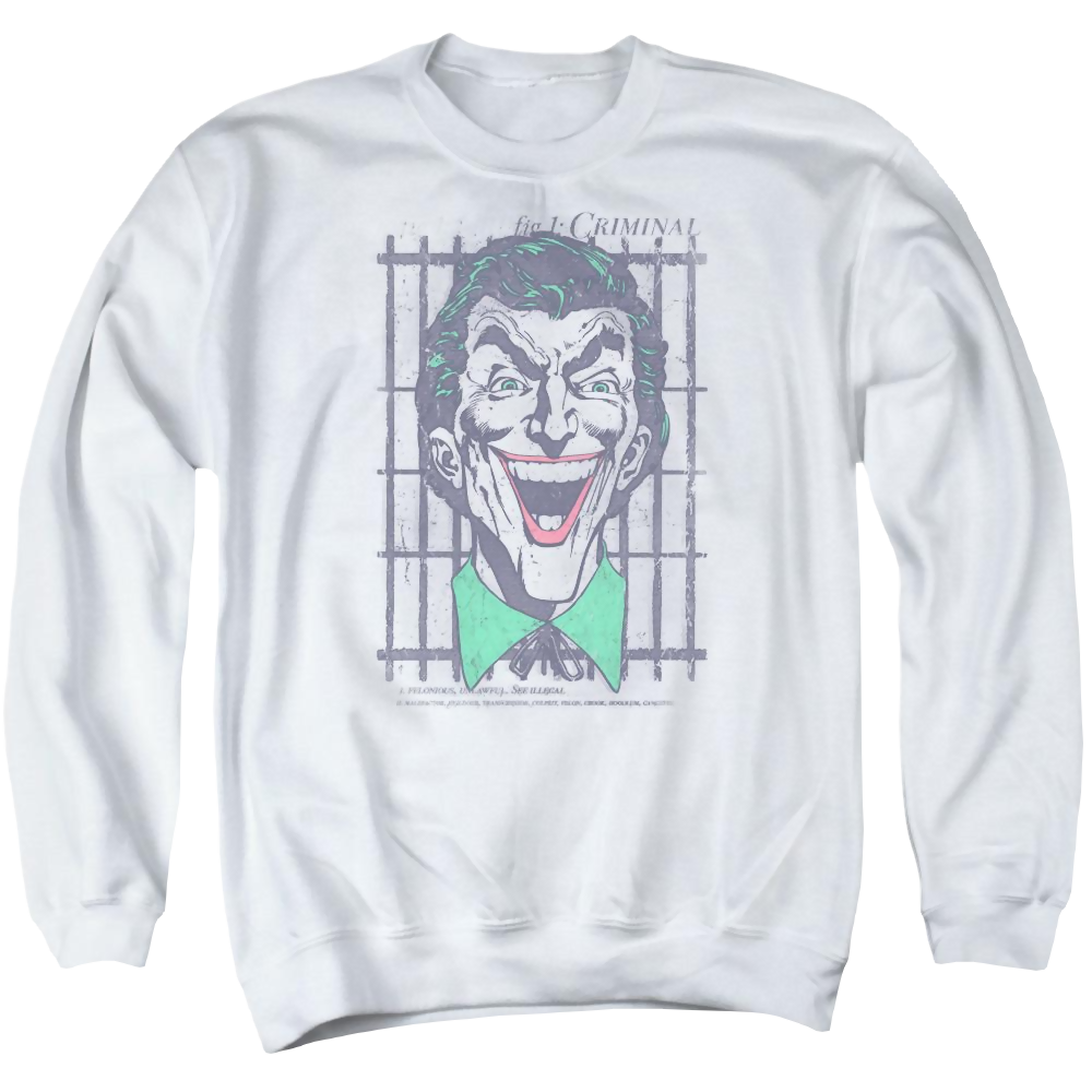 DC Comics Criminal - Men's Crewneck Sweatshirt Men's Crewneck Sweatshirt Joker   