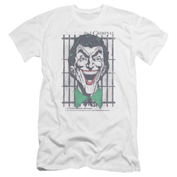 Dc Criminal Premium Adult Slim Fit T-Shirt Men's Premium Slim Fit T-Shirt Joker   