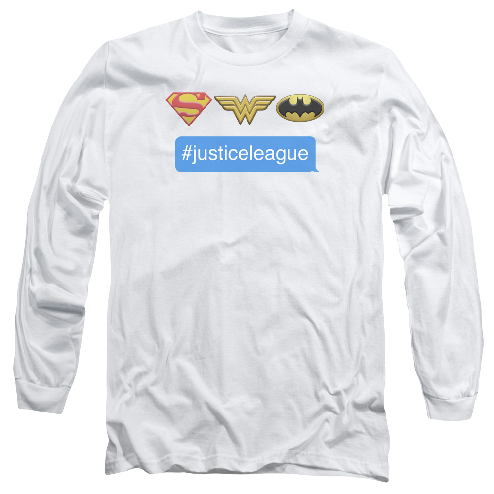 DC Comics Hashtag Jla - Men's Long Sleeve T-Shirt Men's Long Sleeve T-Shirt Justice League   