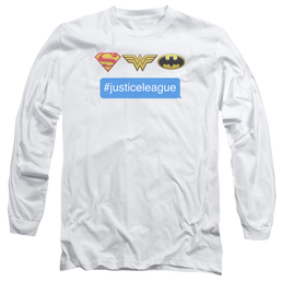 DC Comics Hashtag Jla - Men's Long Sleeve T-Shirt Men's Long Sleeve T-Shirt Justice League   