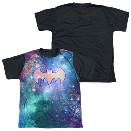 Batgirl Shielded Galaxy - Youth Black Back T-Shirt Youth Black Back T-Shirt (Ages 8-12) Batman   