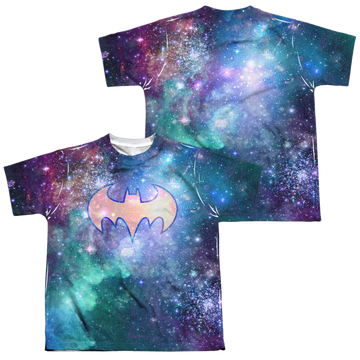 Batman Batgirl Shielded Galaxy youth all-over print t-shirt for ages 8 to 12