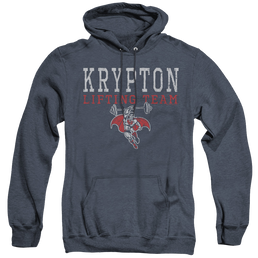 Superman Krpton Lifting - Heather Pullover Hoodie Heather Pullover Hoodie Superman   