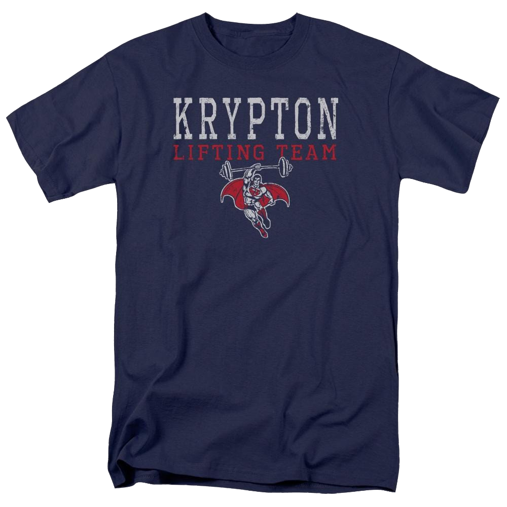 DC Comics Krpton Lifting - Men's Regular Fit T-Shirt Men's Regular Fit T-Shirt Superman   