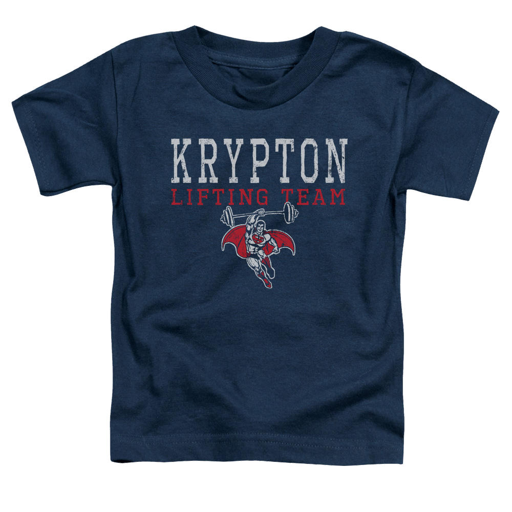 Superman Krpton Lifting - Toddler T-Shirt Toddler T-Shirt Superman   