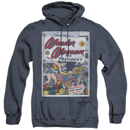 Wonder Woman Ww For President - Heather Pullover Hoodie Heather Pullover Hoodie Wonder Woman   