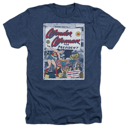 DC Comics Ww For President - Men's Heather T-Shirt Men's Heather T-Shirt Wonder Woman   