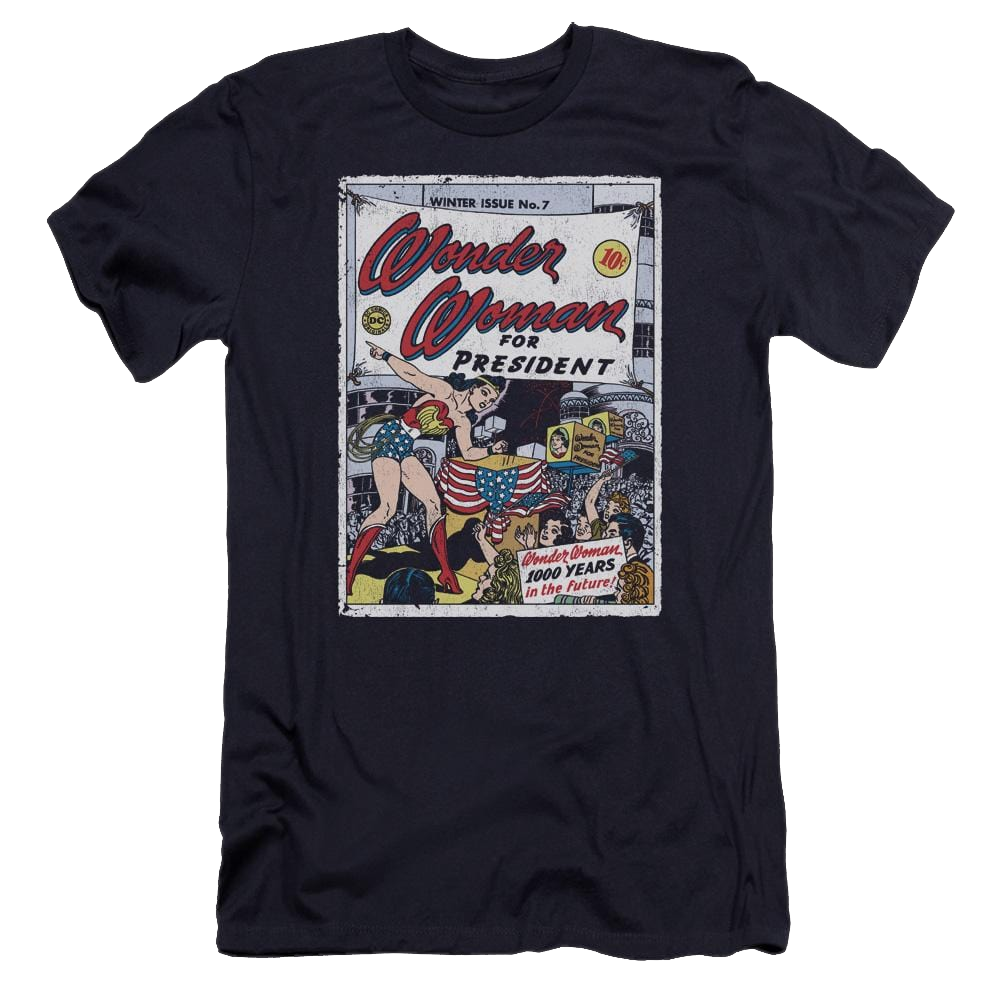 DC Comics Ww For President - Men's Premium Slim Fit T-Shirt Men's Premium Slim Fit T-Shirt Wonder Woman   
