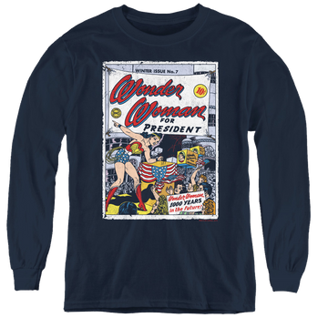 Wonder Woman Ww For President - Youth Long Sleeve T-Shirt Youth Long Sleeve T-Shirt Wonder Woman   
