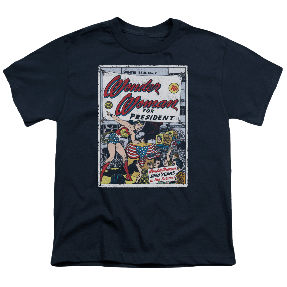 Wonder Woman Ww For President - Youth T-Shirt Youth T-Shirt (Ages 8-12) Wonder Woman   
