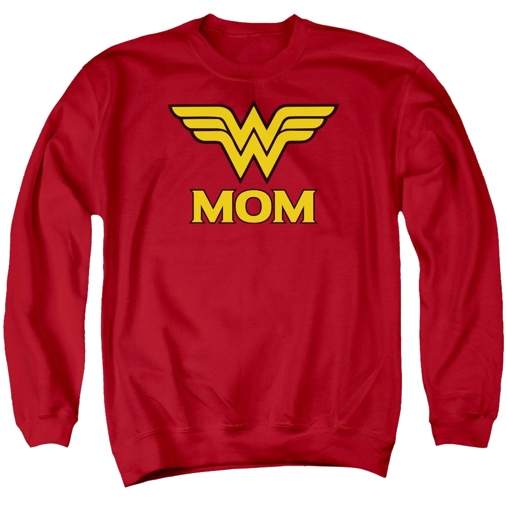 DC Comics Wonder Mom - Men's Crewneck Sweatshirt Men's Crewneck Sweatshirt Wonder Woman   