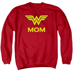 DC Comics Wonder Mom - Men's Crewneck Sweatshirt Men's Crewneck Sweatshirt Wonder Woman   