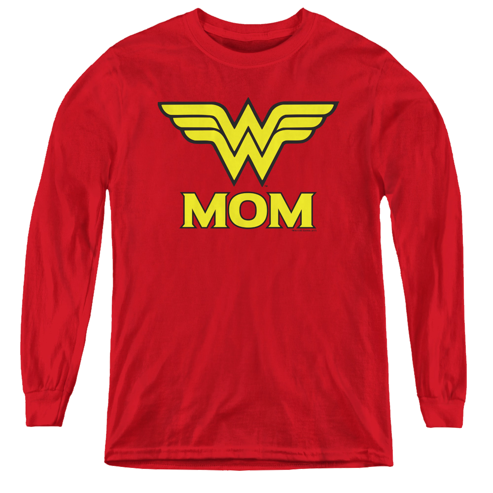 Wonder Woman Wonder Mom - Youth Long Sleeve T-Shirt Youth Long Sleeve T-Shirt Wonder Woman   