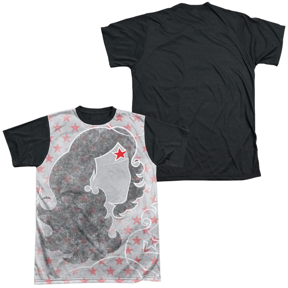 DC Comics Ww Inline - Men's Black Back T-Shirt Men's Black Back T-Shirt Wonder Woman   
