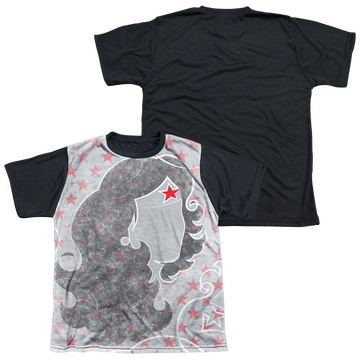 Wonder Woman Ww Inline - Youth Black Back T-Shirt Youth Black Back T-Shirt (Ages 8-12) Wonder Woman   