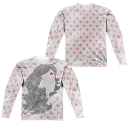 DC Comics Ww Inline Men's All-Over Print T-Shirt Men's All-Over Print Long Sleeve Wonder Woman   