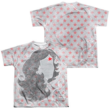 Wonder Woman Ww Inline (Front/Back Print) - Youth All-Over Print T-Shirt Youth All-Over Print T-Shirt (Ages 8-12) Wonder Woman   