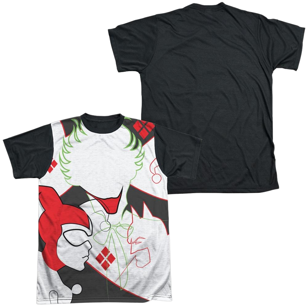 DC Comics Joker/harley Inline - Men's Black Back T-Shirt Men's Black Back T-Shirt Batman   