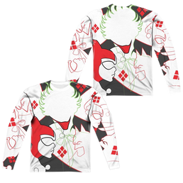 DC Comics Joker/harley Inline Men's All-Over Print T-Shirt Men's All-Over Print Long Sleeve Batman   