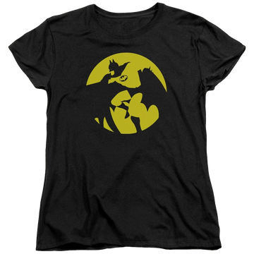 Black women's t-shirt with DC Comics Batman Spotlight graphic