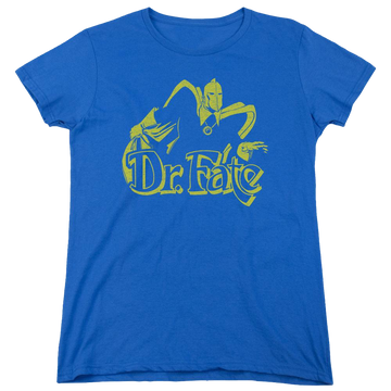 Royal women's t-shirt with Dr. Fate DC Comics One Color Fate graphic