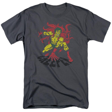 Charcoal men's regular fit t-shirt with DC Comics Creeper graphic