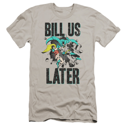 DC Comics Bill Us Later - Men's Premium Slim Fit T-Shirt Men's Premium Slim Fit T-Shirt Batman   