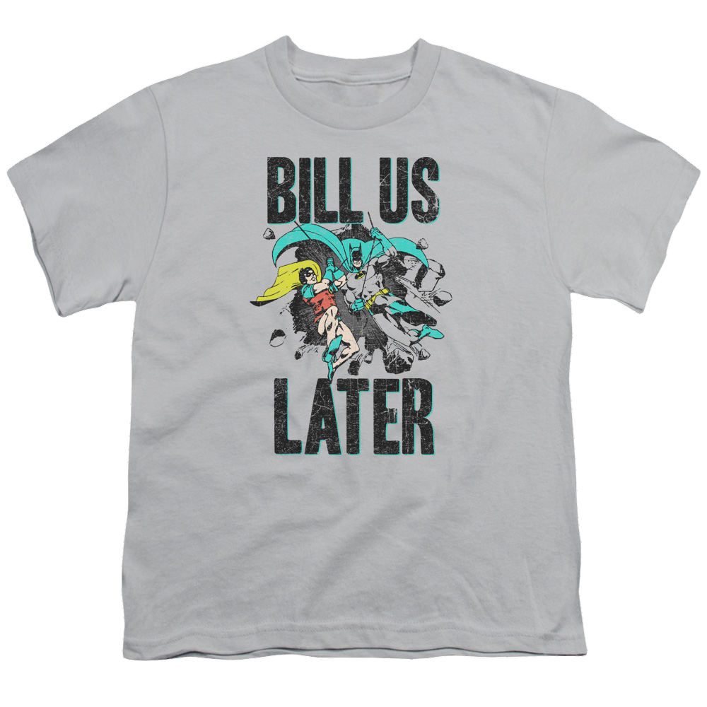 DC Batman Bill Us Later - Youth T-Shirt Youth T-Shirt (Ages 8-12) Batman   