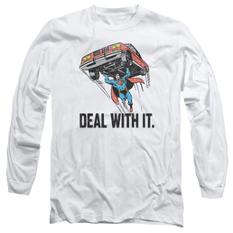 DC Comics Deal With It - Men's Long Sleeve T-Shirt Men's Long Sleeve T-Shirt Superman   