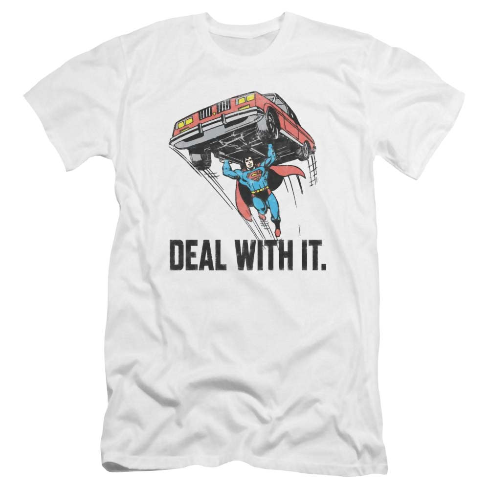 DC Comics Deal With It - Men's Premium Slim Fit T-Shirt Men's Premium Slim Fit T-Shirt Superman   