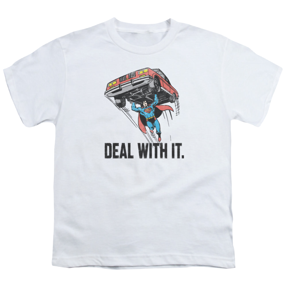Superman Deal With It - Youth T-Shirt Youth T-Shirt (Ages 8-12) Superman   