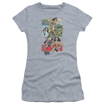 Wonder Woman Ww75 Comic Page - Juniors T-Shirt Juniors T-Shirt Wonder Woman   