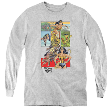 Wonder Woman Ww75 Comic Page - Youth Long Sleeve T-Shirt Youth Long Sleeve T-Shirt Wonder Woman   