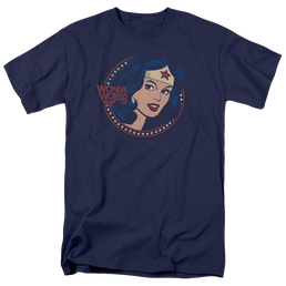 DC Comics Ww75 Starburst Portrait - Men's Regular Fit T-Shirt Men's Regular Fit T-Shirt Wonder Woman   