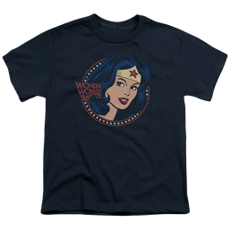 Wonder Woman Ww75 Starburst Portrait - Youth T-Shirt Youth T-Shirt (Ages 8-12) Wonder Woman   