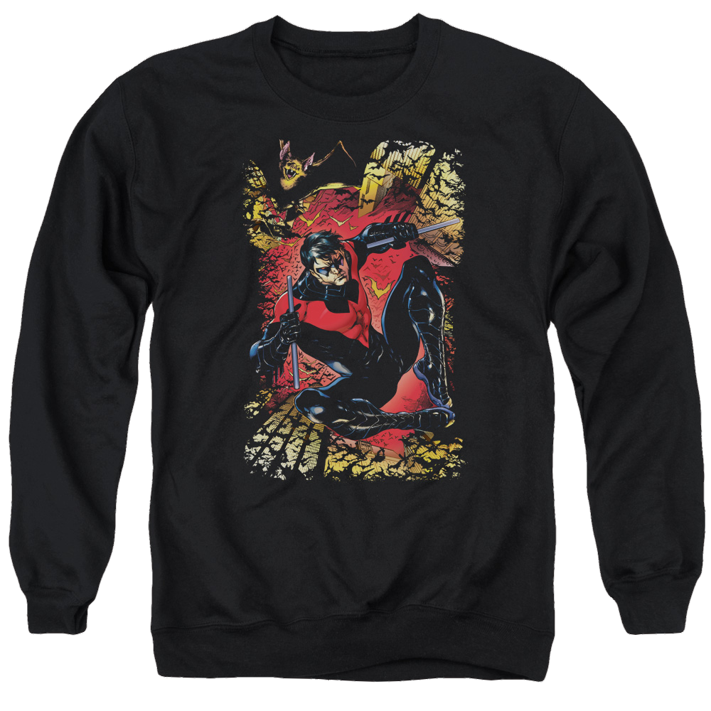 Justice League Nightwing #1 Men's Crewneck Sweatshirt Men's Crewneck Sweatshirt Nightwing   