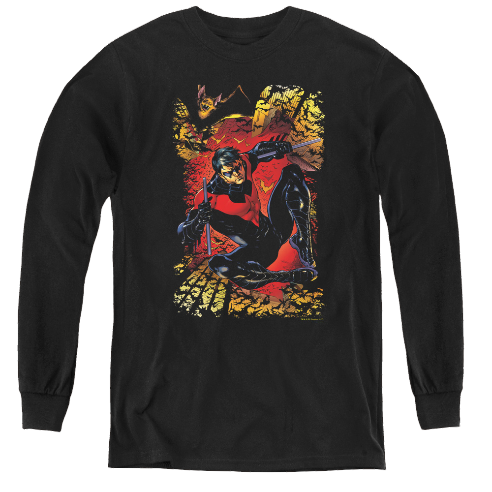 Nightwing Nightwing #1 - Youth Long Sleeve T-Shirt Youth Long Sleeve T-Shirt Nightwing   