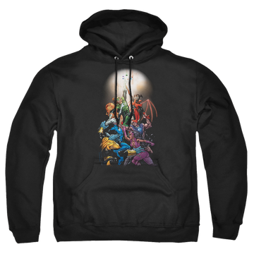 Black pullover hoodie with Green Lantern Gl New Guardians #1 graphic