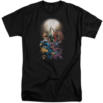 Black men's tall fit t-shirt with Green Lantern Gl New Guardians #1 graphic