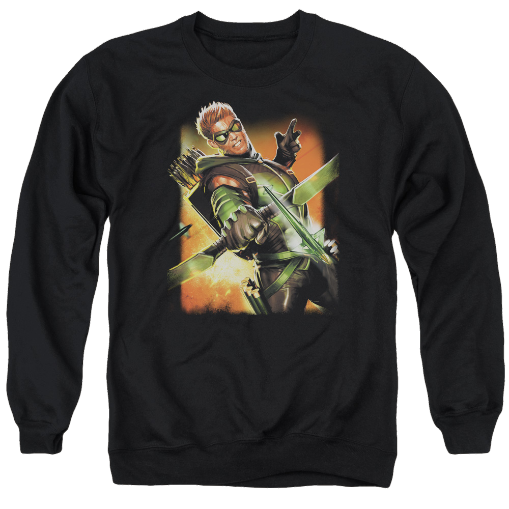 Green Arrow Green Arrow #1 - Men's Crewneck Sweatshirt Men's Crewneck Sweatshirt Green Arrow   