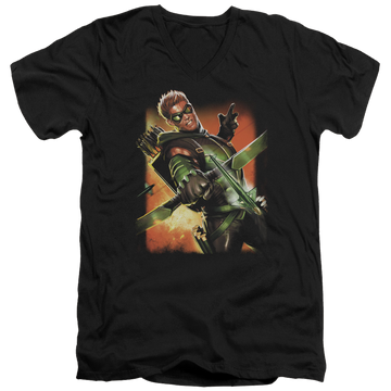 Green Arrow Green Arrow #1 - Men's V-Neck T-Shirt Men's V-Neck T-Shirt Green Arrow   