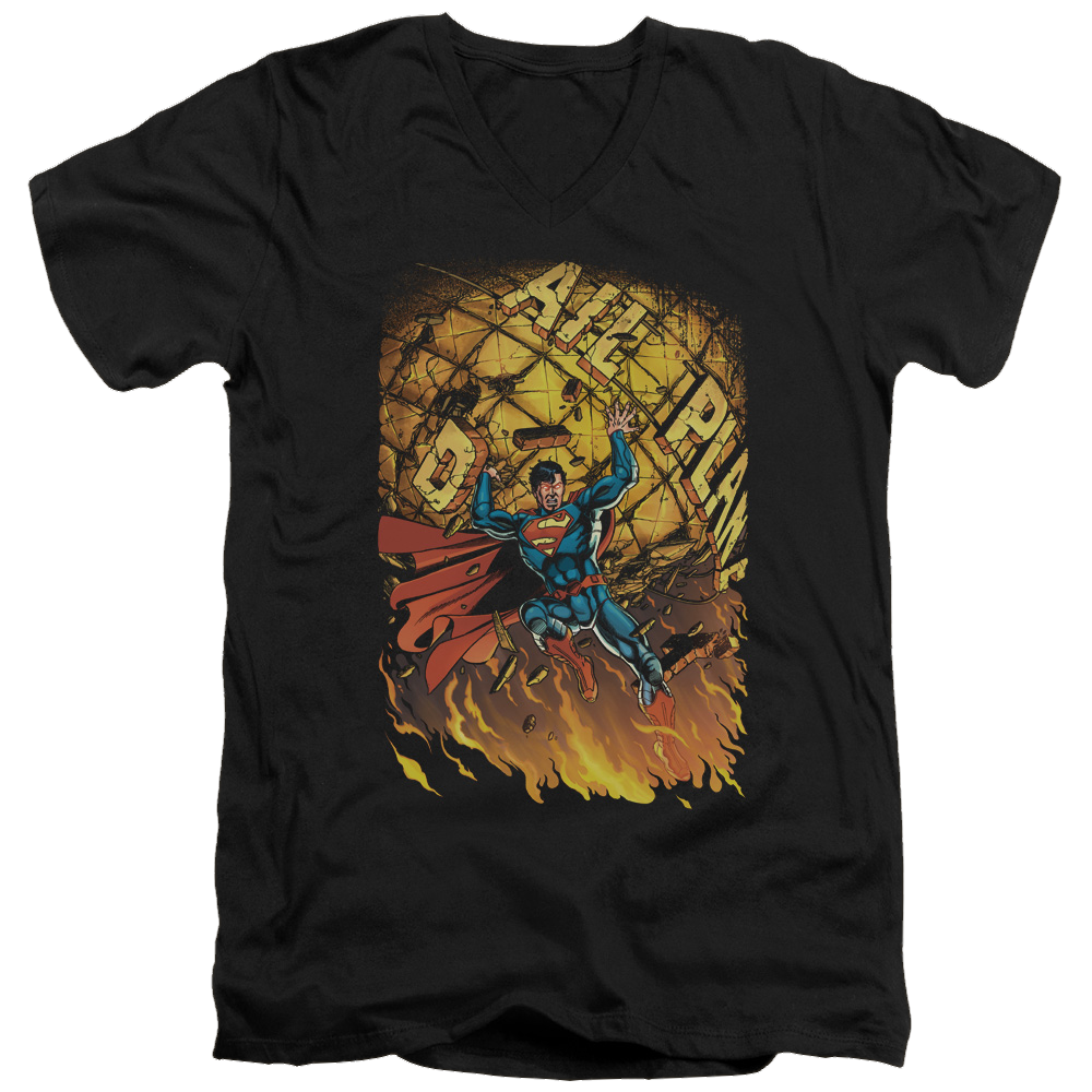 Superman Superman #1 - Men's V-Neck T-Shirt Men's V-Neck T-Shirt Superman   