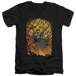 Superman Superman #1 - Men's V-Neck T-Shirt Men's V-Neck T-Shirt Superman   