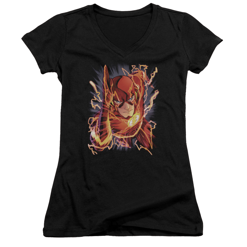 Flash, The Flash #1 - Juniors V-Neck T-Shirt Juniors V-Neck T-Shirt The Flash   