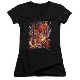 Flash, The Flash #1 - Juniors V-Neck T-Shirt Juniors V-Neck T-Shirt The Flash   