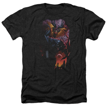 Charcoal men's heather t-shirt with Batman & Robin #1 graphic